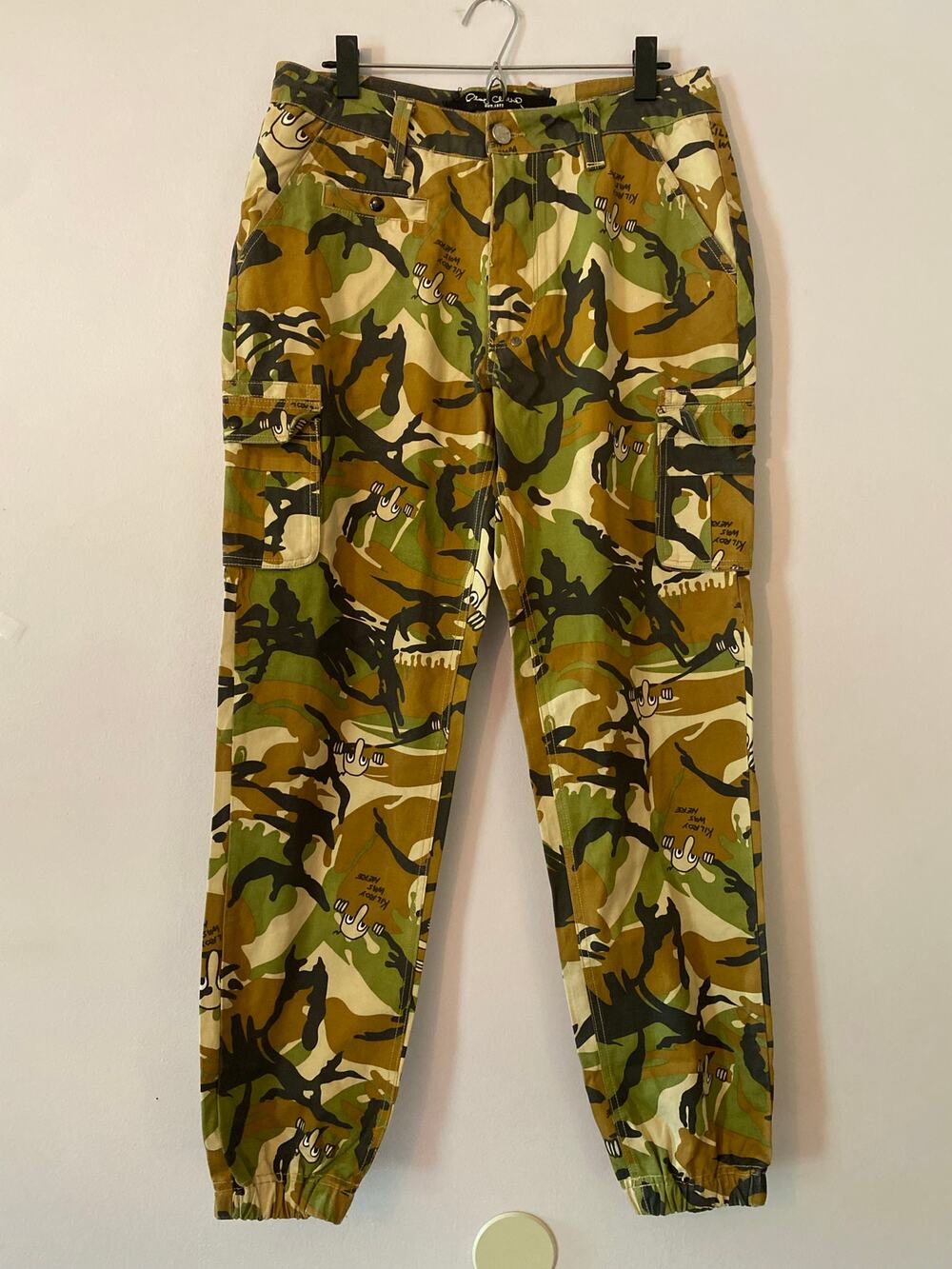 Play Clothes Kilroy Was Here Camo Jogger Pants Cotton Streetwear Men's size 34